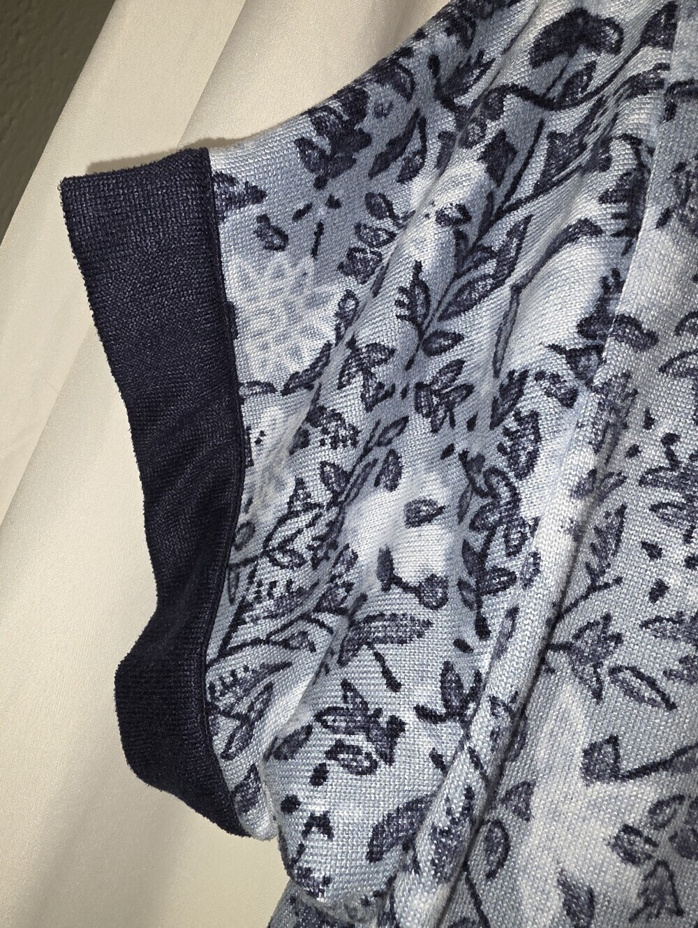 Lucky Brand Blue Floral Woodblock Pajama Lounge Top Size XL - Picture 5 of 5